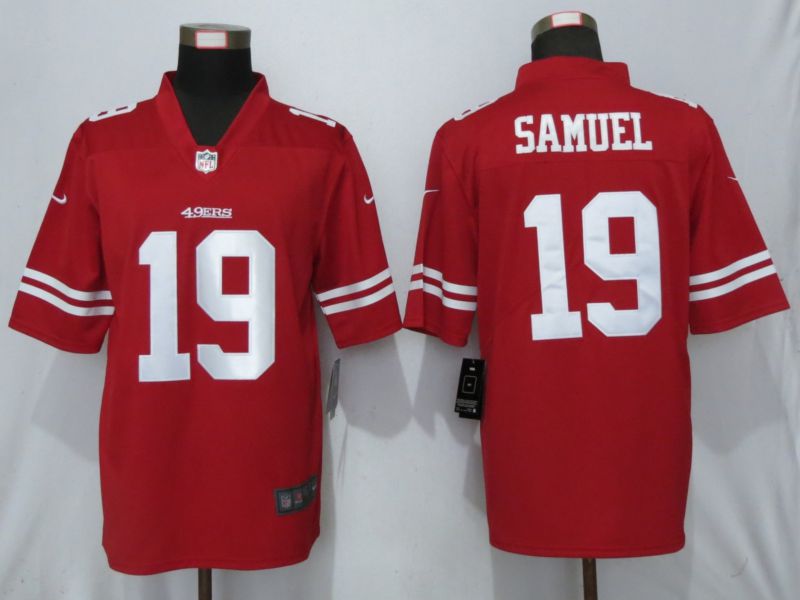 Men San Francisco 49ers 19 Samuel Red Nike Vapor Untouchable Limited Player